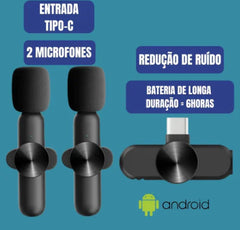 Wireless Lavalier Microphone for Mobile Phone Cameras