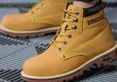 High-Cut Yellow Safety Training Work Boots