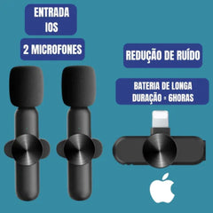 Wireless Lavalier Microphone for Mobile Phone Cameras